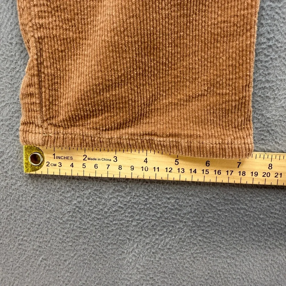PacSun Slim Chino Pants Mens 36x32 (FIT 36x30) Brown Corduroy Casual Trousers